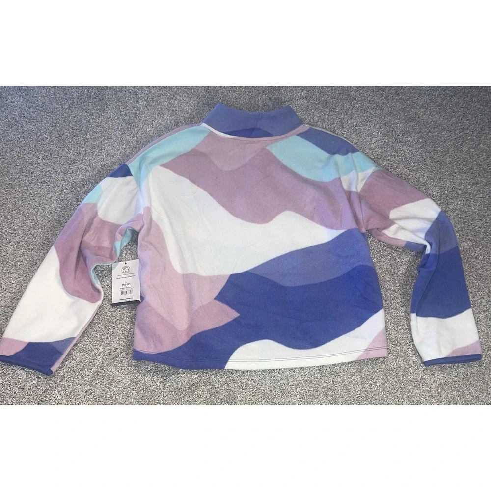 Athletic Works Fleece 1/4 Zip Sweatshirt Girls Sz‎ L 10/12 NEW